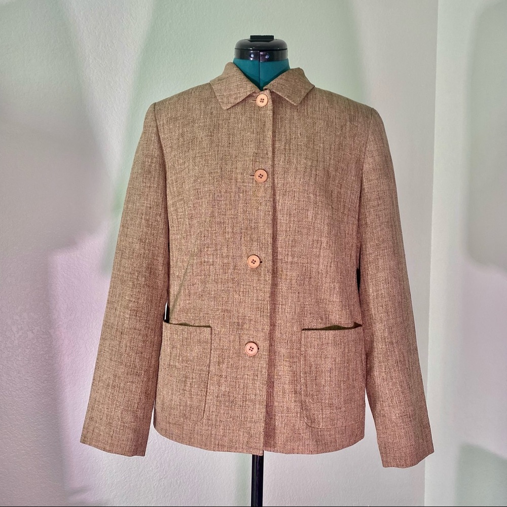 Josephine Chaus taupe professional blazer